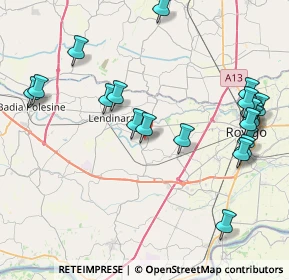 Mappa Via Sandro Pertini, 45020 Villanova del Ghebbo RO, Italia (9.43)