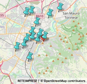 Mappa Via Vittorio Amedeo Gioanetti, 10100 Torino TO, Italia (3.47714)