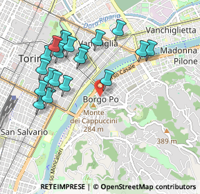 Mappa Via Vittorio Amedeo Gioanetti, 10100 Torino TO, Italia (1.005)