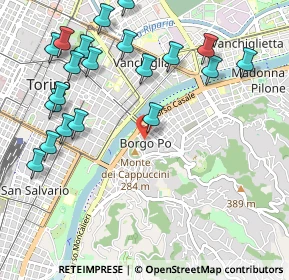 Mappa Via Vittorio Amedeo Gioanetti, 10100 Torino TO, Italia (1.234)