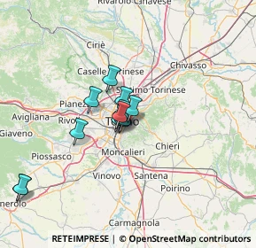 Mappa Via Vittorio Amedeo Gioanetti, 10100 Torino TO, Italia (9.8725)