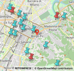 Mappa Via Vittorio Amedeo Gioanetti, 10100 Torino TO, Italia (2.56438)