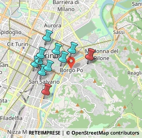 Mappa Via Vittorio Amedeo Gioanetti, 10100 Torino TO, Italia (1.44167)