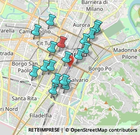 Mappa Via Mompatero, 10125 Torino TO, Italia (1.54444)