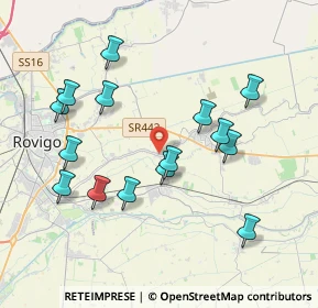 Mappa Via S. Biagio, 45010 Villadose RO, Italia (3.90867)