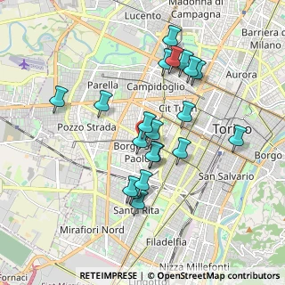 Mappa Via di Nanni, 10141 Torino TO, Italia (1.6875)