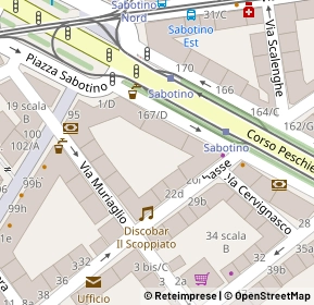 Mappa Via Muriaglio, 10139 Torino TO, Italia (0.03846)
