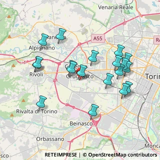 Mappa Piazza Guglielmo Marconi, 10095 Grugliasco TO, Italia (3.89421)