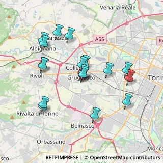 Mappa Piazza Guglielmo Marconi, 10095 Grugliasco TO, Italia (3.59056)