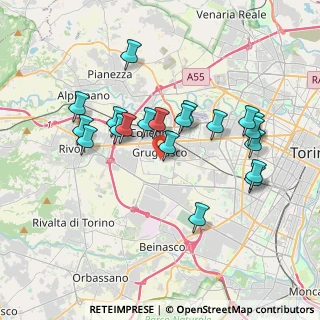 Mappa Piazza Guglielmo Marconi, 10095 Grugliasco TO, Italia (3.4995)