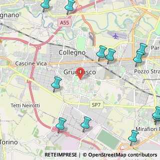 Mappa Piazza Guglielmo Marconi, 10095 Grugliasco TO, Italia (3.22917)