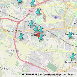Mappa Piazza Guglielmo Marconi, 10095 Grugliasco TO, Italia (2.55909)