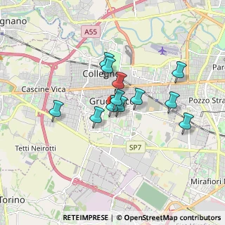 Mappa Piazza Guglielmo Marconi, 10095 Grugliasco TO, Italia (1.31583)