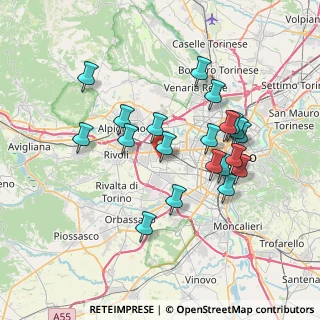 Mappa Piazza Guglielmo Marconi, 10095 Grugliasco TO, Italia (6.8205)