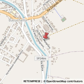 Mappa Via Bassa Campagnano, 263, 45020 Giacciano con Baruchella, Rovigo (Veneto)