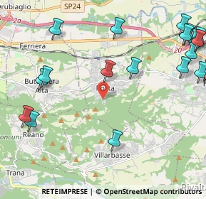 Mappa Strada Giraud Luvinere, 10090 Rosta TO, Italia (3.0545)