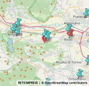 Mappa Strada Giraud Luvinere, 10090 Rosta TO, Italia (5.67583)