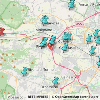 Mappa Via Egesippo Simioli, 10098 Rivoli TO, Italia (5.2935)