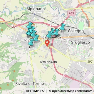 Mappa Via Egesippo Simioli, 10098 Rivoli TO, Italia (1.48417)