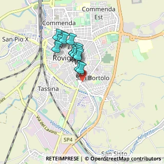Mappa Via S. Bellino, 45100 Rovigo RO, Italia (0.70375)
