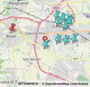 Mappa Via Albenga, 10098 Rivoli TO, Italia (2.70375)