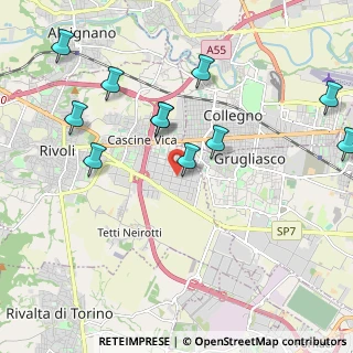 Mappa Via Albenga, 10098 Rivoli TO, Italia (2.25455)