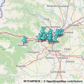Mappa Via Albenga, 10098 Rivoli TO, Italia (7.63538)