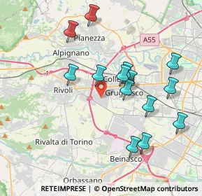 Mappa Via Albenga, 10098 Rivoli TO, Italia (3.78214)