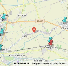 Mappa Via Giosuè Carducci, 45010 Ceregnano RO, Italia (4.0725)