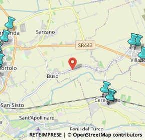 Mappa Via Giosuè Carducci, 45010 Ceregnano RO, Italia (3.9345)