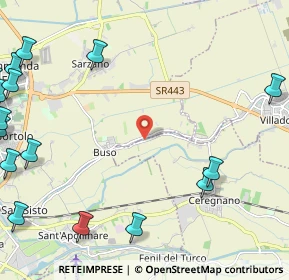 Mappa Via Giosuè Carducci, 45010 Ceregnano RO, Italia (3.659)