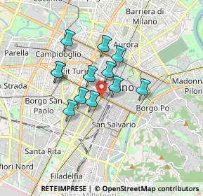 Mappa Corso Re Umberto, 10151 Torino TO, Italia (1.28083)