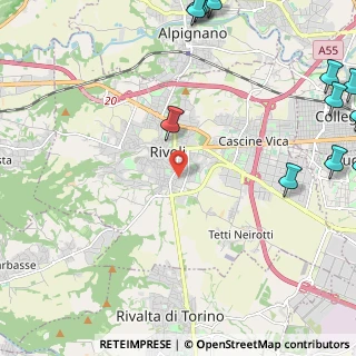 Mappa Via Verona, 10098 Rivoli TO, Italia (3.73077)