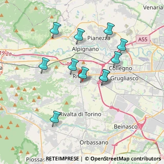 Mappa Via Verona, 10098 Rivoli TO, Italia (3.54545)