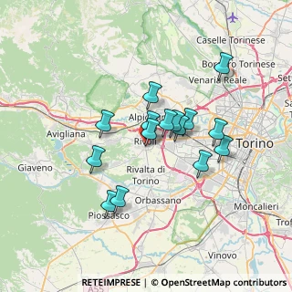 Mappa Via Tommaso Negro, 10098 Rivoli TO, Italia (5.686)