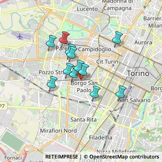 Mappa Via Costigliole, 10141 Torino TO, Italia (1.3775)