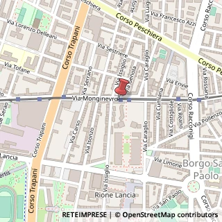 Mappa Via Monginevro, 101a, 10141 Torino, Torino (Piemonte)