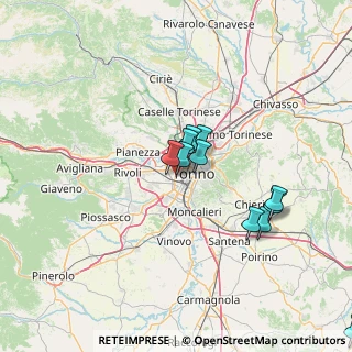 Mappa Via Isonzo, 10141 Torino TO, Italia (15.58417)