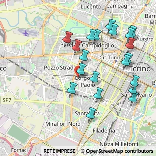 Mappa Via Isonzo, 10141 Torino TO, Italia (2.2325)