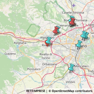 Mappa Strada Nuova Tetti, 10098 Rivoli TO, Italia (9.72182)
