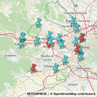 Mappa Strada Nuova Tetti, 10098 Rivoli TO, Italia (8.469)