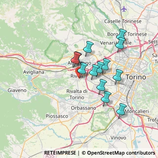 Mappa Strada Nuova Tetti, 10098 Rivoli TO, Italia (6.03077)