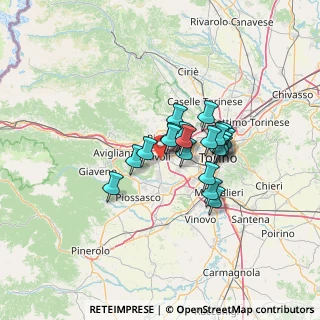 Mappa Strada Nuova Tetti, 10098 Rivoli TO, Italia (9.2305)