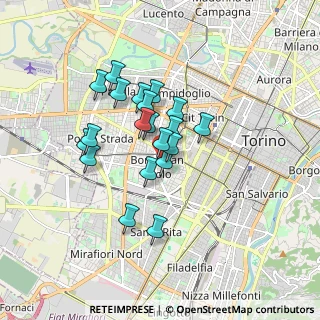 Mappa Via Martiniana, 10141 Torino TO, Italia (1.333)