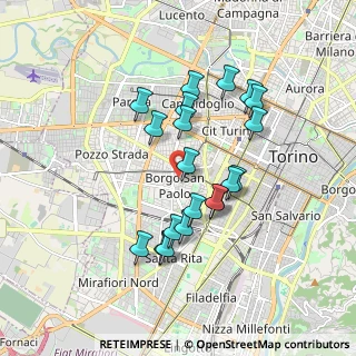 Mappa Via Martiniana, 10141 Torino TO, Italia (1.597)
