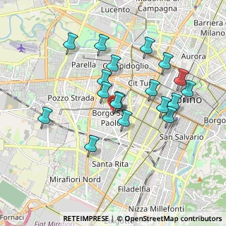 Mappa Via Carrù, 10141 Torino TO, Italia (1.73611)
