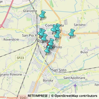 Mappa Via Mattioli, 45100 Rovigo RO, Italia (1.14727)