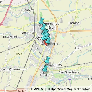 Mappa Via Mattioli, 45100 Rovigo RO, Italia (1.06)
