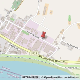 Mappa Via Dell'Artigianato, 16, 45037 Melara, Rovigo (Veneto)