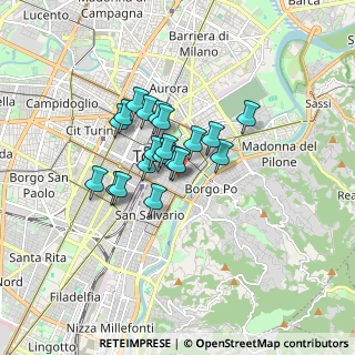 Mappa 10123 Torino, Italia (1.144)